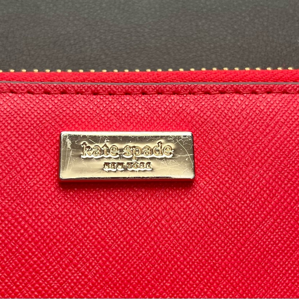 Kate Spade Large Madison Continental Red Zip-Around Wallet - NWOT - Picture 4 of 9
